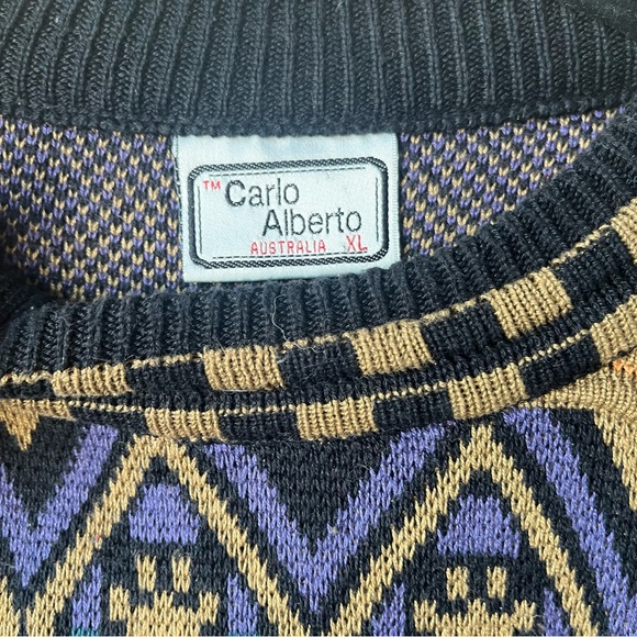 Carlo Alberto Coogi Style Sweater Men's size XL (Imperfect) See description - Picture 3 of 4